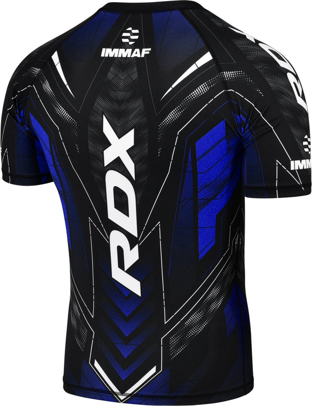 RDX COMPRESSION SHIRT HALF SLEEVES IMMAF-1#color_blue