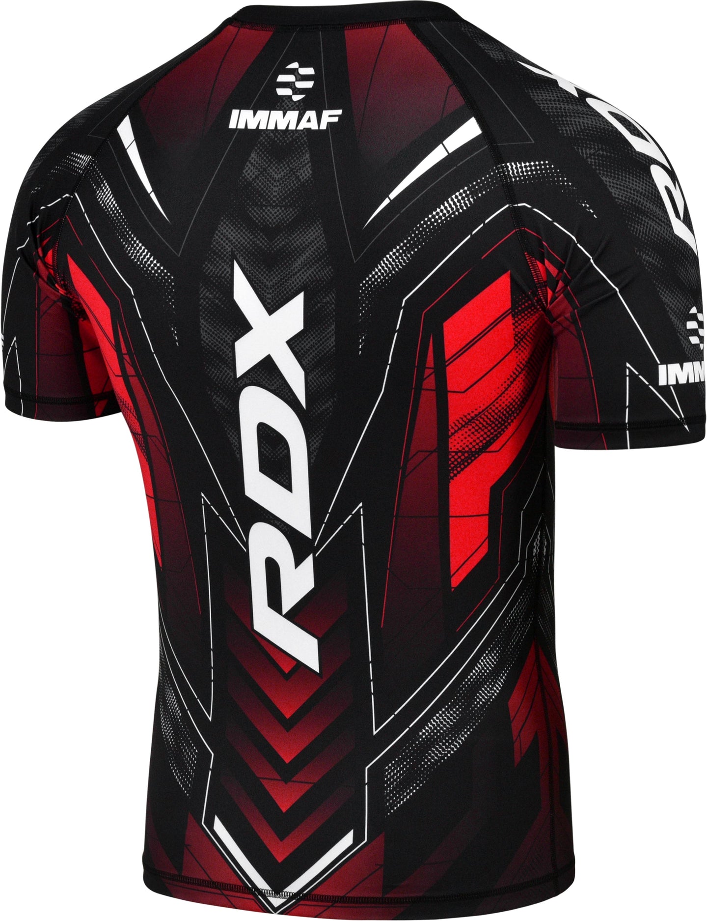RDX COMPRESSION SHIRT HALF SLEEVES IMMAF-1#COLOR_RED