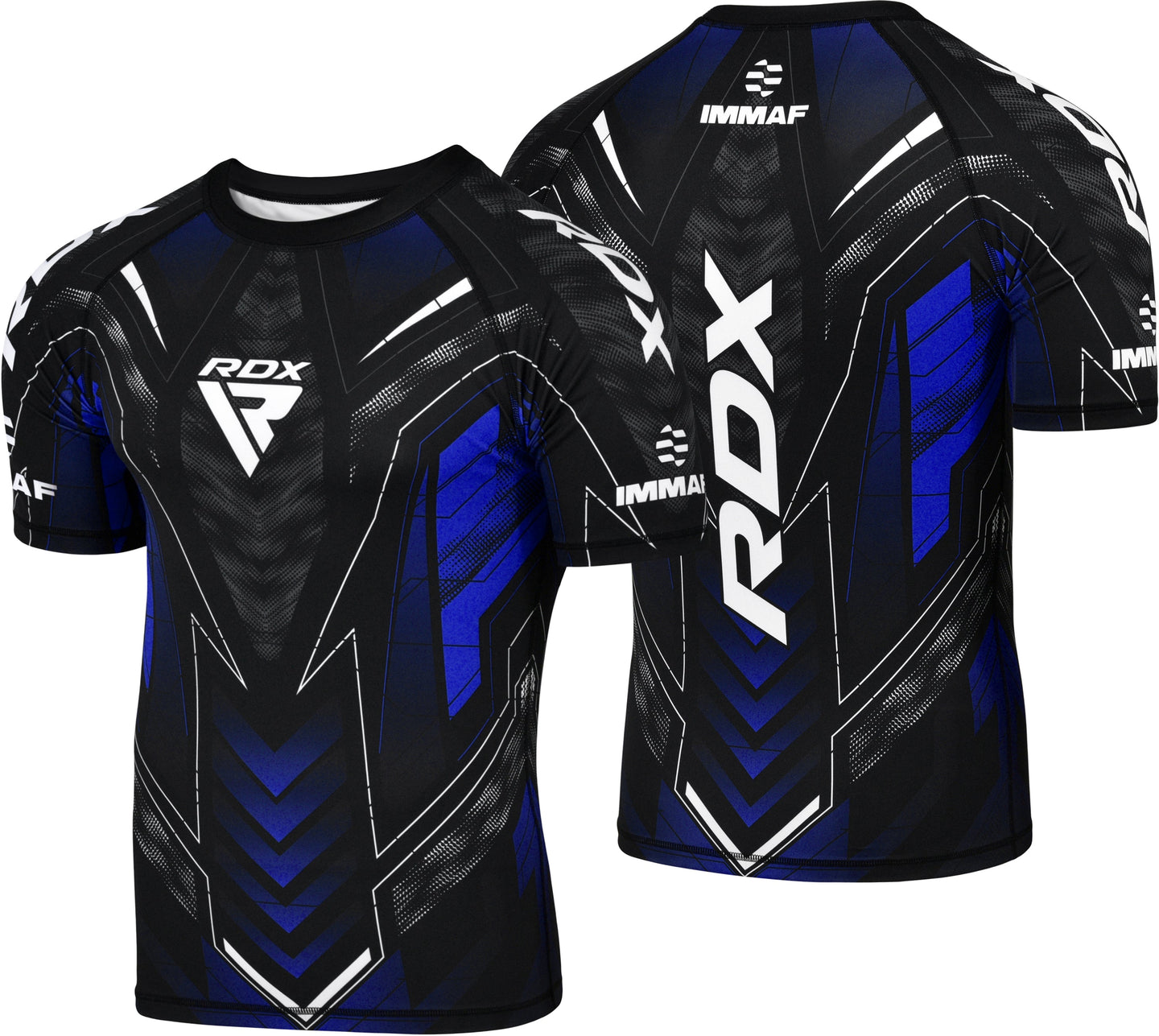 RDX COMPRESSION SHIRT HALF SLEEVES IMMAF-1#color_blue