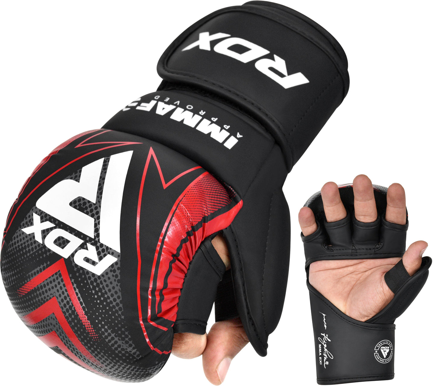 RDX GRAPPLINGLOVES SHOOTER IMMAF-1#COLOR_RED