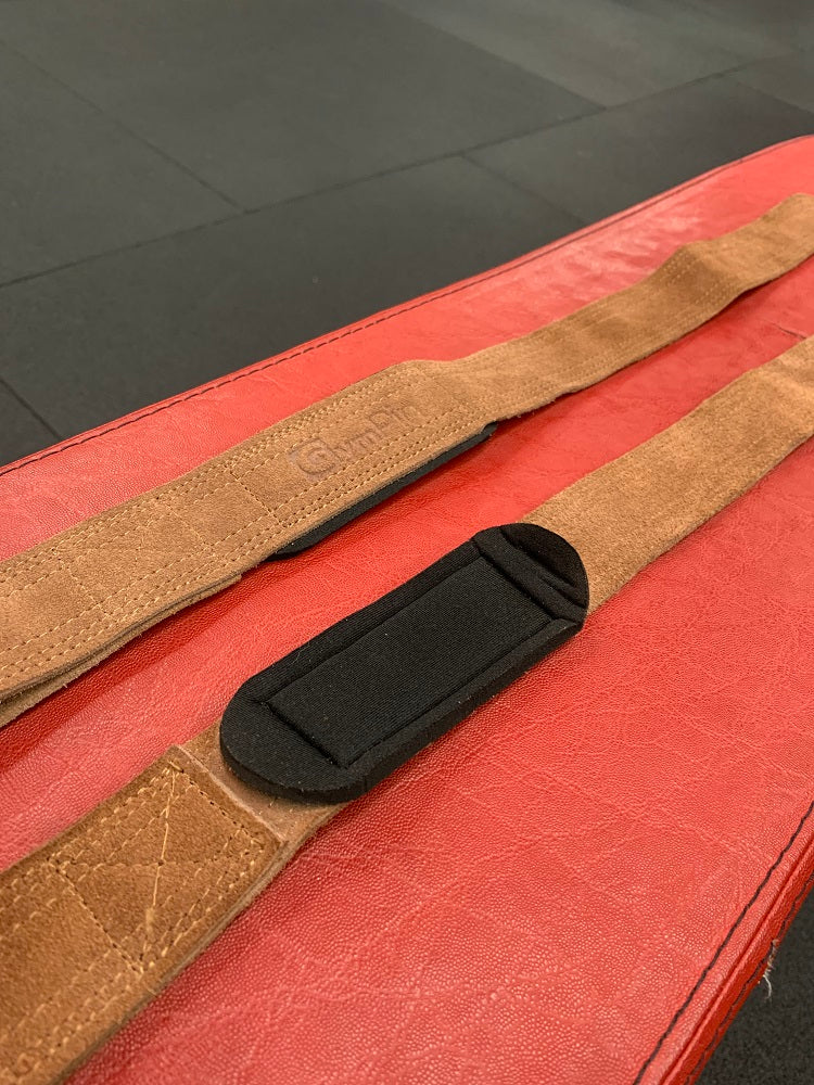 GymPin Padded Leather Weight Lifting Straps - MNEX PRO FIGHTING LIMITED