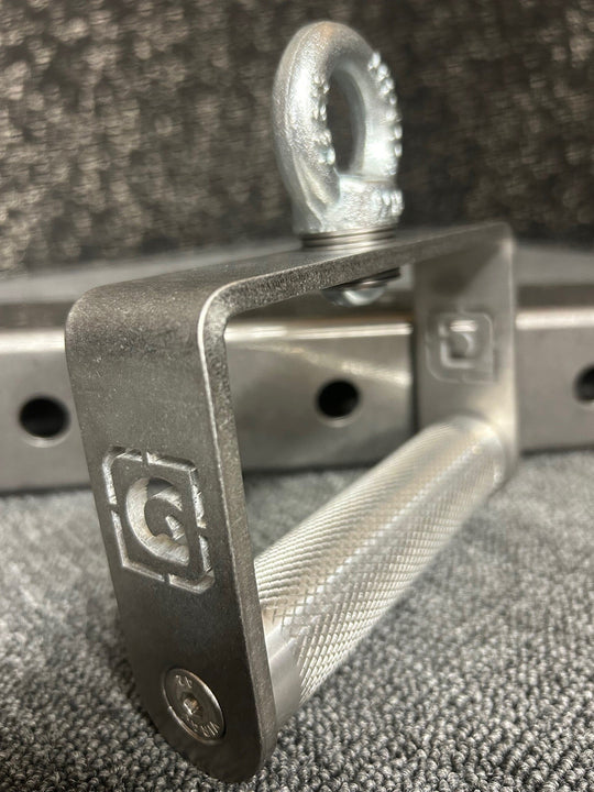 Fixed Roller D Handle by GymPin - STAINLESS STEEL - MNEX PRO FIGHTING LIMITED