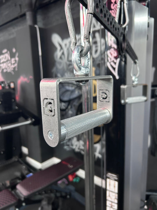 Fixed Roller D Handle by GymPin - STAINLESS STEEL - MNEX PRO FIGHTING LIMITED