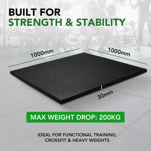 30mm Sprung PRO Gym Floor Tile - Rubber Heavy Duty Gym Flooring - MNEX PRO FIGHTING LIMITED