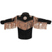 MENS COWBOY WESTERN SUEDE LEATHER JACKET WITH BONES BEADS FRINGES- BIKERS STYLE MENS CLASSIC FASHION..