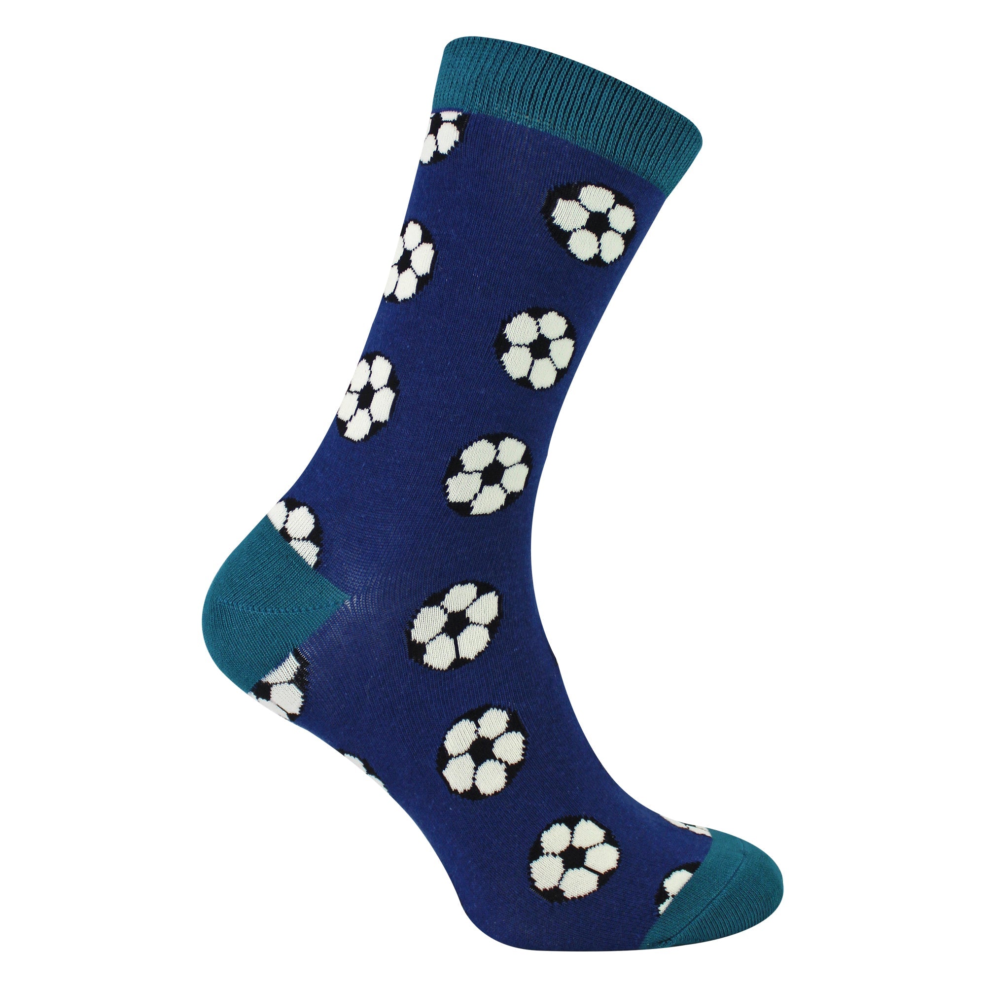 Mens Novelty Football Socks Soft Comfortable Bamboo Socks - Mr Sparrow (Navy)