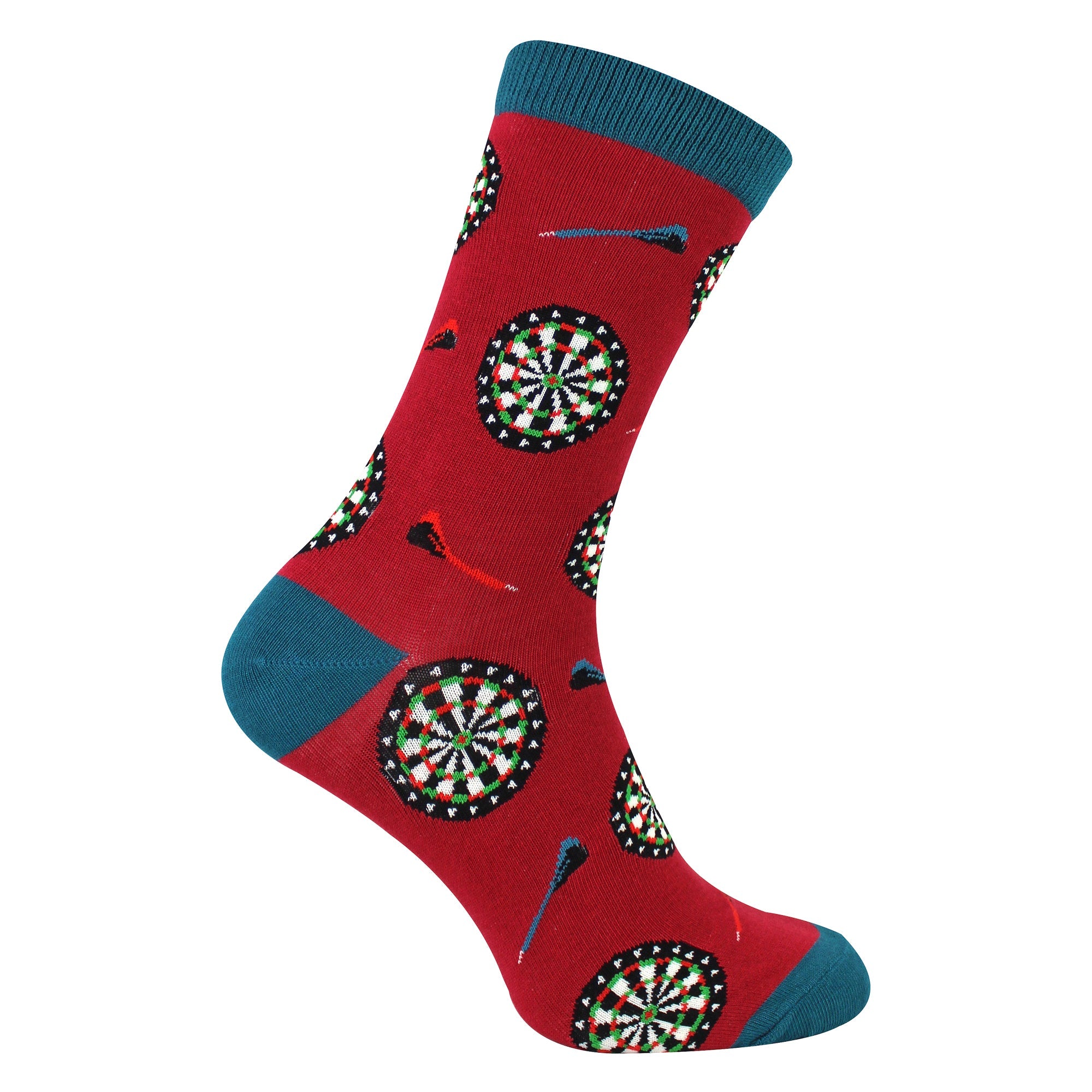 Mr Sparrow Men's Dart Board Bamboo Socks — Soft Comfortable Bamboo Blend (UK 6-11)