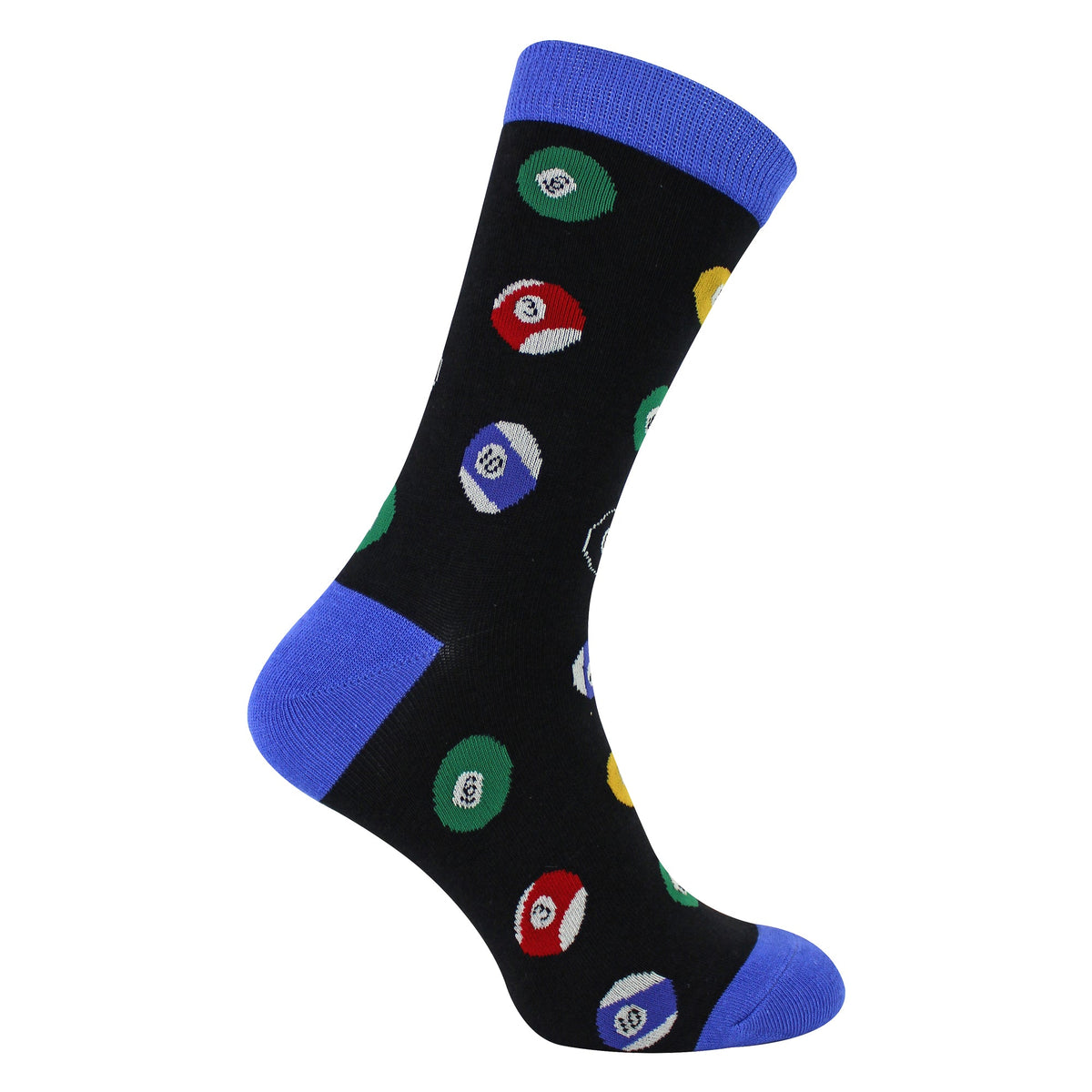 Mens Novelty Pool Balls Snooker Socks — Soft Comfortable Bamboo Blend (UK 6-11)