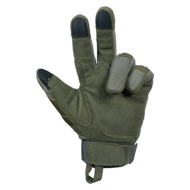 Men's Touchscreen Hiking Gloves - Waterproof Outdoor Sports Gloves Size - S-M-L-XL Green.