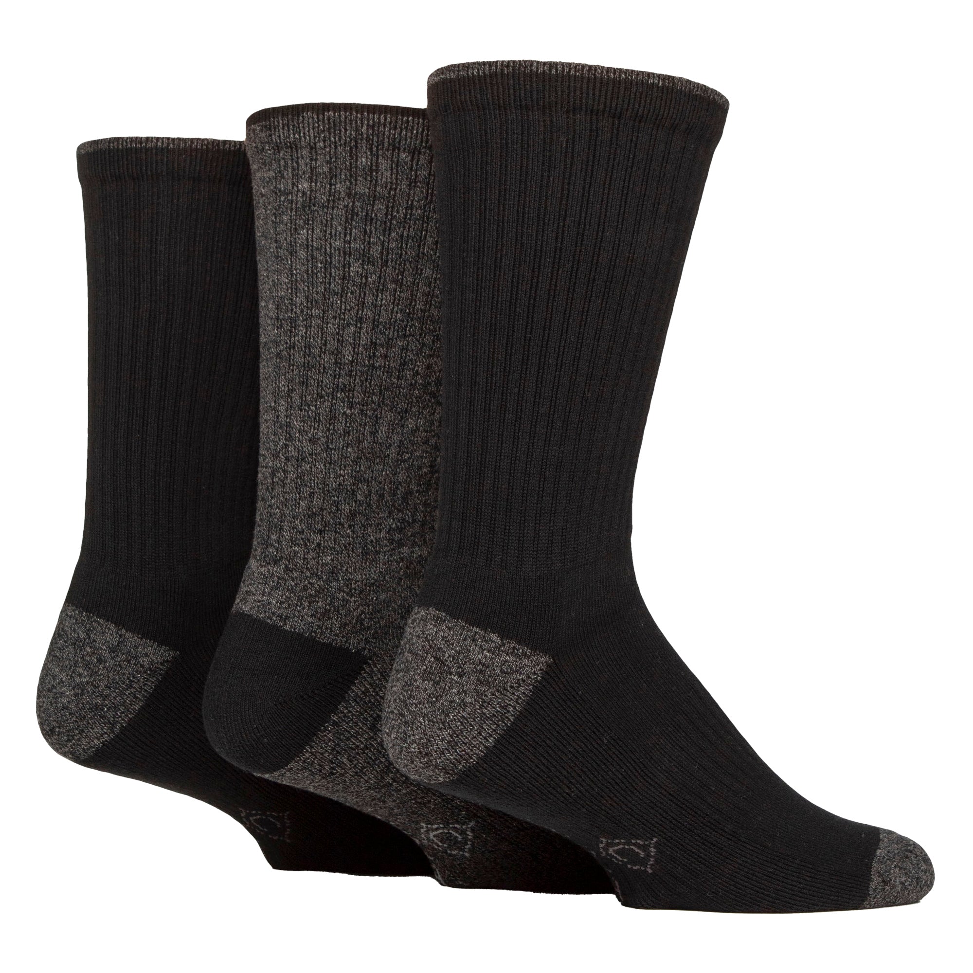 3 Pairs Mens Water Repellent Midweight Outdoor Socks for Hiking & Walking