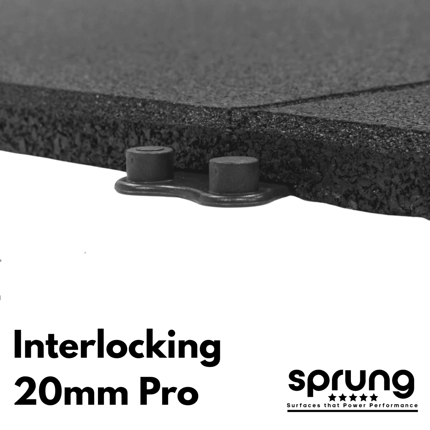 20mm Sprung PRO Interlocking Gym Tiles with Connection Inserts Included - MNEX PRO FIGHTING LIMITED