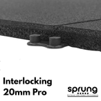 20mm Sprung PRO Interlocking Gym Tiles with Connection Inserts Included - MNEX PRO FIGHTING LIMITED