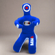 MNEX Pro Fighting MMA Grappling Dummy, Training Punching Bag, Blue and Black with Target, Martial Arts Practice Equipment Un-filled.