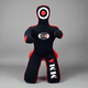 MNEX Pro Fighting MMA Grappling Dummy, Training Punching Bag, Blue and Black with Target, Martial Arts Practice Equipment Un-filled.