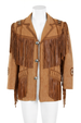 Traditional Western Leather Jacket with Fringe - Native American Style - MNEX PRO FIGHTING LIMITED