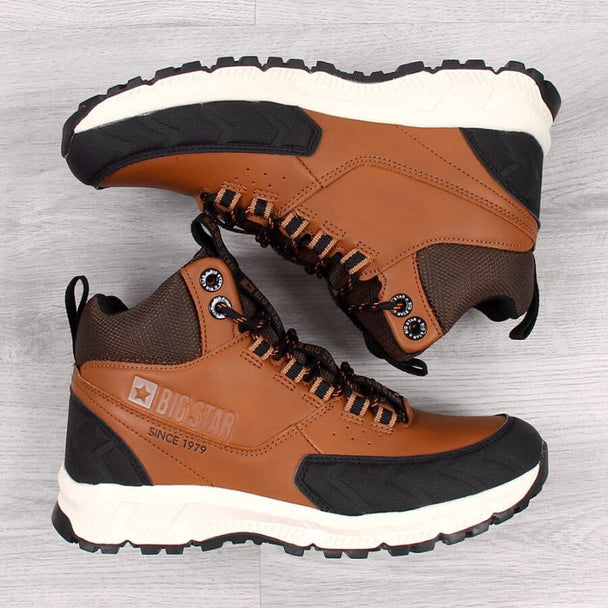 Big Star Jr II274453 Uninsulated Hiking Boots for Boys in Camel Brown - MNEX PRO FIGHTING LIMITED