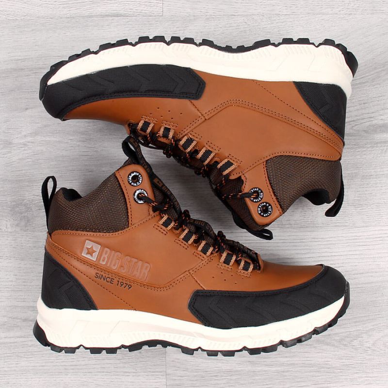 Big Star Jr II274453 Uninsulated Hiking Boots for Boys in Camel Brown - MNEX PRO FIGHTING LIMITED