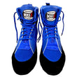 Boxing, MMA shoes suede leather sole Rubber mesh breathable light weight Blue - MNEX PRO FIGHTING LIMITED