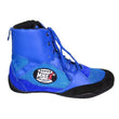 Boxing, MMA shoes suede leather sole Rubber mesh breathable light weight Blue - MNEX PRO FIGHTING LIMITED