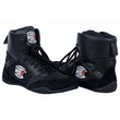 Boxing Shoes Black Combat Sports Shoes - 100% Rubber Sole & Lightweight Mesh - MNEX PRO FIGHTING LIMITED
