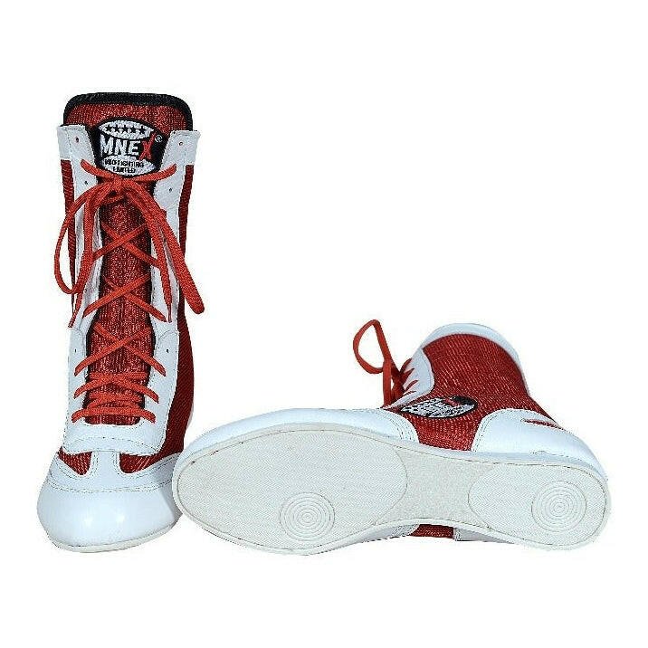 Boxing Shoes, MMA Shoes suede leather comfortable handmade light weight Size 9 - MNEX PRO FIGHTING LIMITED