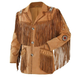 Traditional Western Leather Jacket with Fringe - Native American Style - MNEX PRO FIGHTING LIMITED