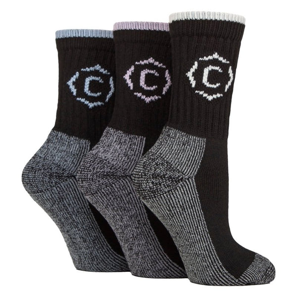 Country Pursuit Ladies Gritstone Heavy Duty Cushioned Hiking Socks - Reinforced Heel & Toe (UK 4-8) - MNEX PRO FIGHTING LIMITED