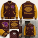 Maroon & Gold High School Football Custom Varsity Jacket - MNEX PRO FIGHTING LIMITED