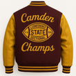 Maroon & Gold High School Football Custom Varsity Jacket - MNEX PRO FIGHTING LIMITED