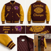 Maroon & Gold High School Football Custom Varsity Jacket - MNEX PRO FIGHTING LIMITED