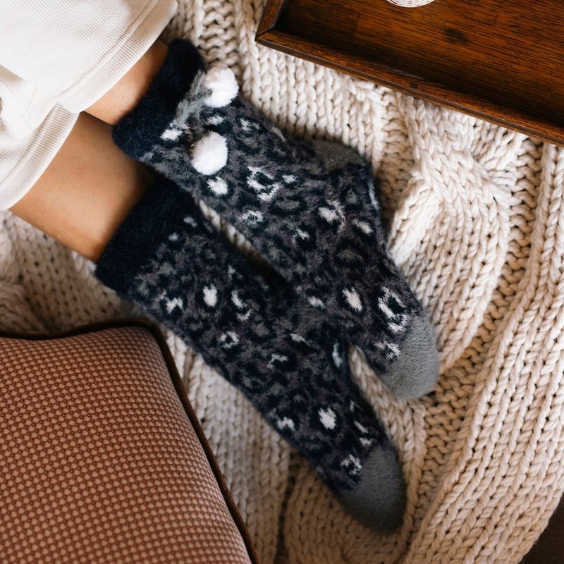 Elle Ladies Sherpa Lined Grip Socks - Warm Fluffy Cosy Non-Slip Comfort - MNEX PRO FIGHTING LIMITED