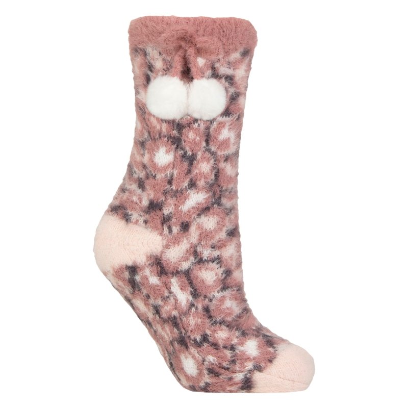Elle Ladies Sherpa Lined Grip Socks - Warm Fluffy Cosy Non-Slip Comfort - MNEX PRO FIGHTING LIMITED