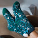 Elle Ladies Sherpa Lined Grip Socks - Warm Fluffy Cosy Non-Slip Comfort - MNEX PRO FIGHTING LIMITED