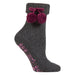 ELLE Women's Wool Mix Slipper Socks with Pompoms - 1 Pair - MNEX PRO FIGHTING LIMITED