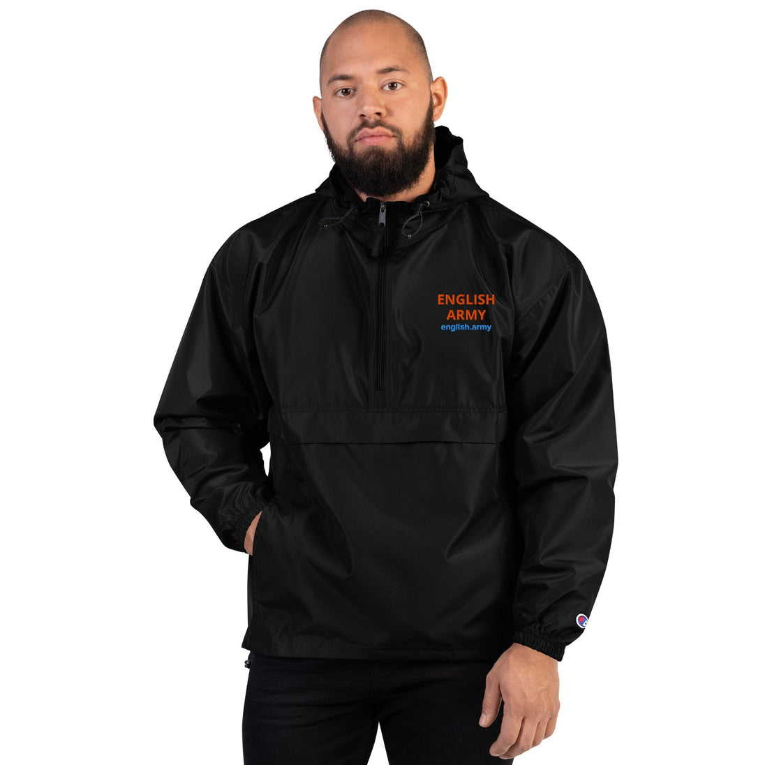 ENGLISH ARMY - Embroidered Champion Packable Jacket - MNEX PRO FIGHTING LIMITED