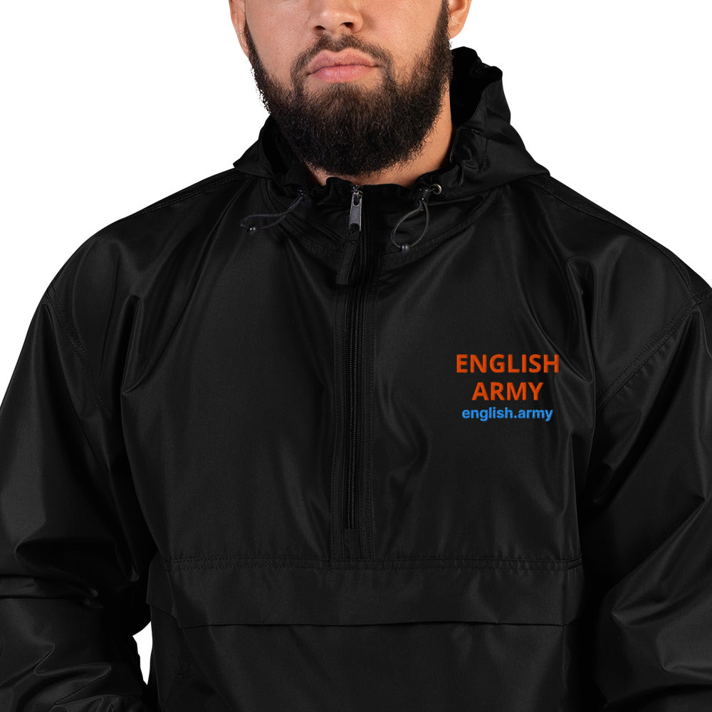 ENGLISH ARMY - Embroidered Champion Packable Jacket - MNEX PRO FIGHTING LIMITED