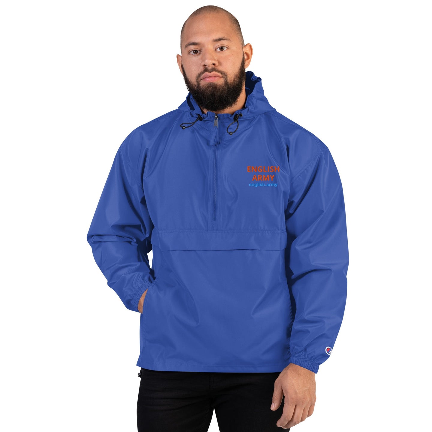 ENGLISH ARMY - Embroidered Champion Packable Jacket - MNEX PRO FIGHTING LIMITED
