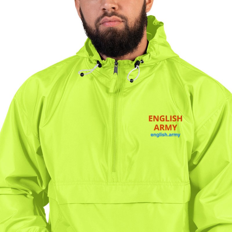 ENGLISH ARMY - Embroidered Champion Packable Jacket - MNEX PRO FIGHTING LIMITED