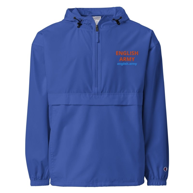 ENGLISH ARMY - Embroidered Champion Packable Jacket - MNEX PRO FIGHTING LIMITED
