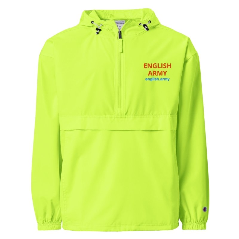 ENGLISH ARMY - Embroidered Champion Packable Jacket - MNEX PRO FIGHTING LIMITED
