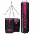 RDX F6 KARA 4ft/5ft Punch Bag & Bag Gloves#color_pink