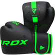 RDX F6 Kara Boxing Training Gloves Black#color_green