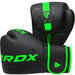 RDX F6 Kara Boxing Training Gloves Black#color_green