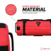 RDX F6 6FT KARA GOLDEN & BLACK FREE STANDING PUNCH BAG WITH MITTS SET#color_red