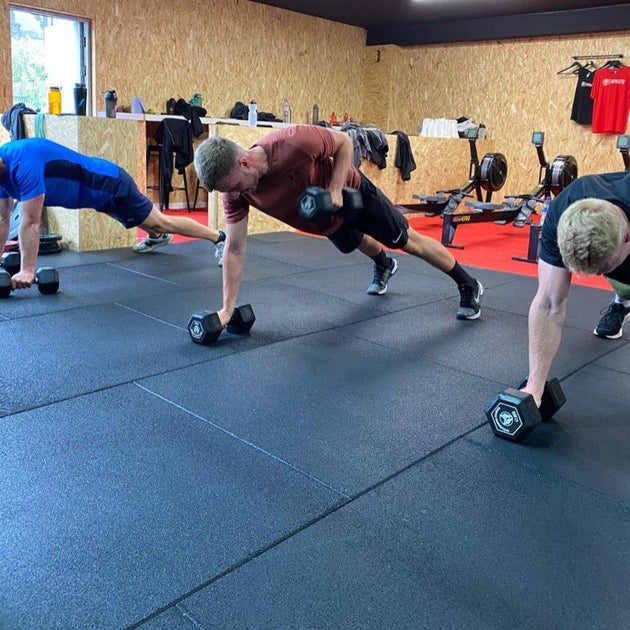 30mm Sprung PRO Gym Floor Tile - Rubber Heavy Duty Gym Flooring - MNEX PRO FIGHTING LIMITED