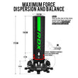 RDX F6 KARA 5-ft Free-standing Punching Bag#color_green