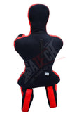 Isatech Boxing Training Bag for Mixed Martial Arts, Black and Red, Canvas Material, Sitting Position with Target - MNEX PRO FIGHTING LIMITED