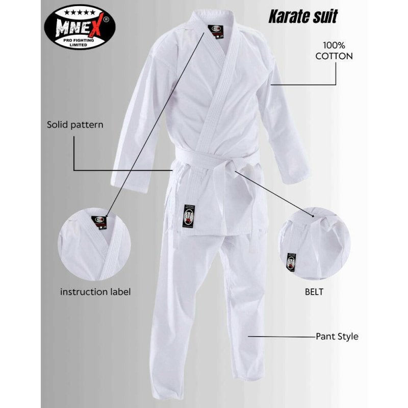 Karate Gi for kids, Lightweight judo suit, 8oz martial arts uniform - MNEX PRO FIGHTING LIMITED