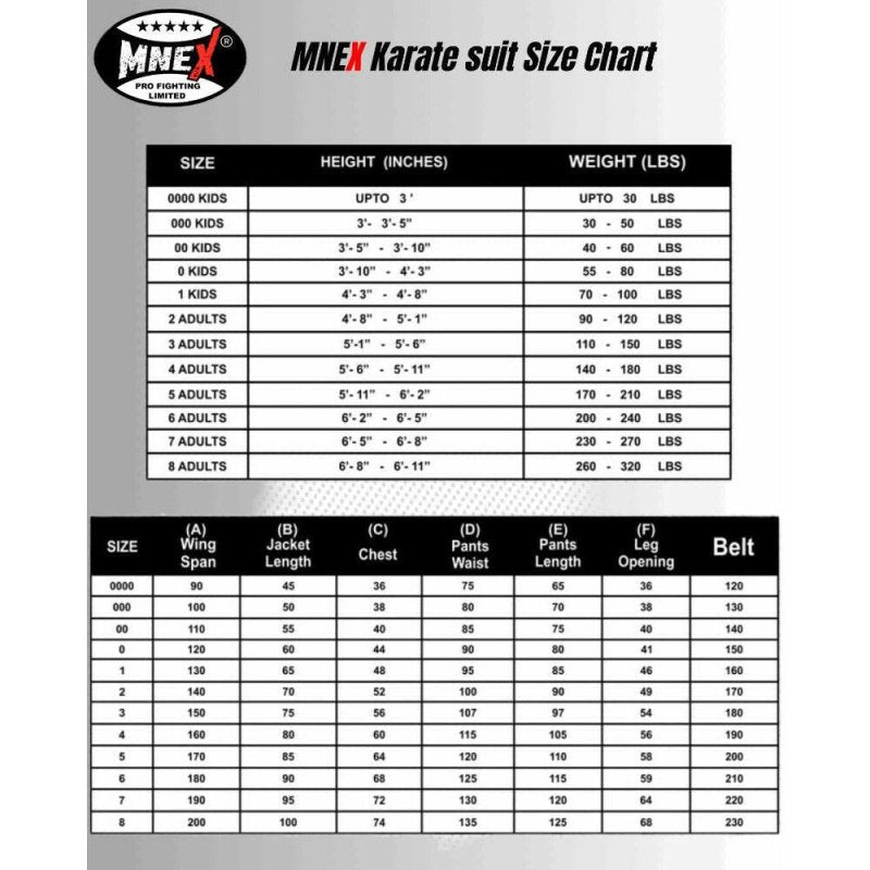 Karate Gi for kids, Lightweight judo suit, 8oz martial arts uniform - MNEX PRO FIGHTING LIMITED