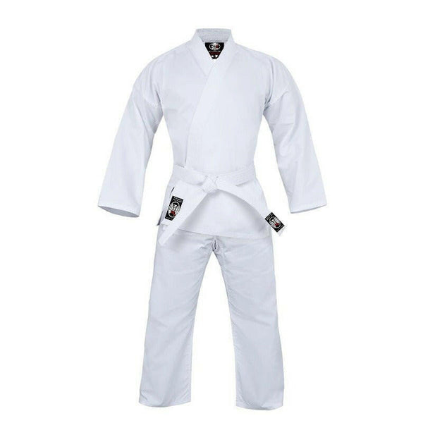 Karate Gi Uniform - 8oz Lightweight Judo Suit for Kids & Adults - Free Belt Included - Perfect for Competition, Training, & Martial Arts Classes.